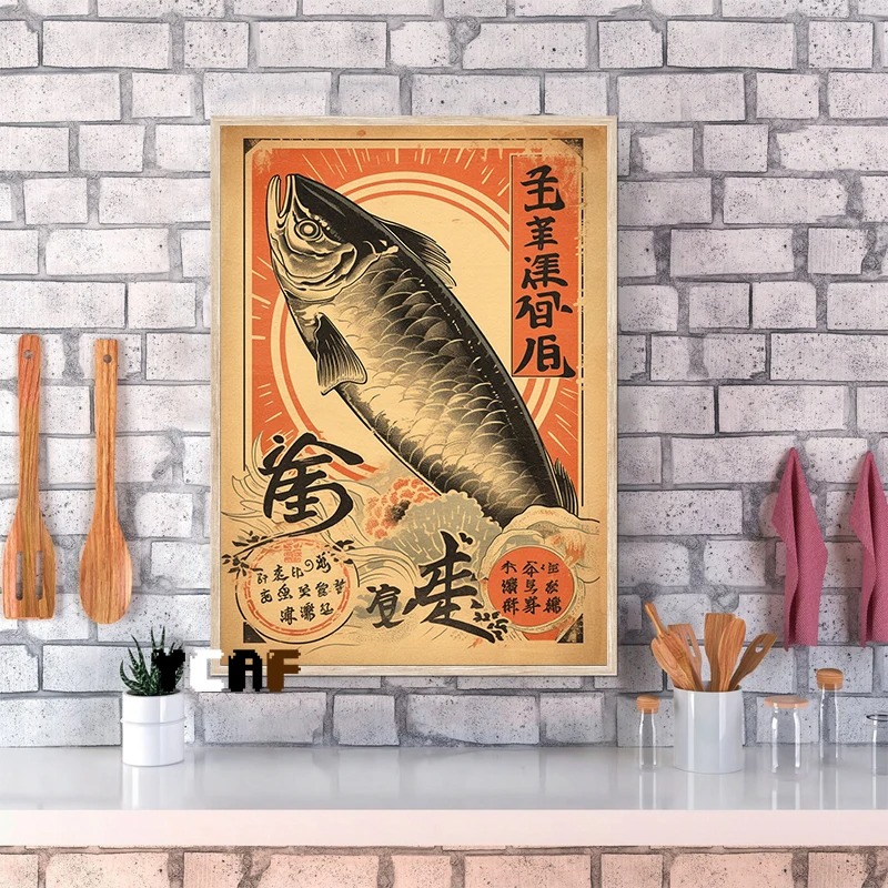 Vintage Japanese Food Poster C - Japanese Lifestyle And Food recension och pris
